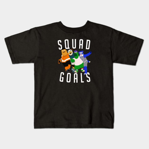 SQUAD GOALS PHILLY Kids T-Shirt by Philly Drinkers